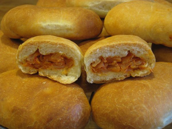 Пирожки с капустой в духовке